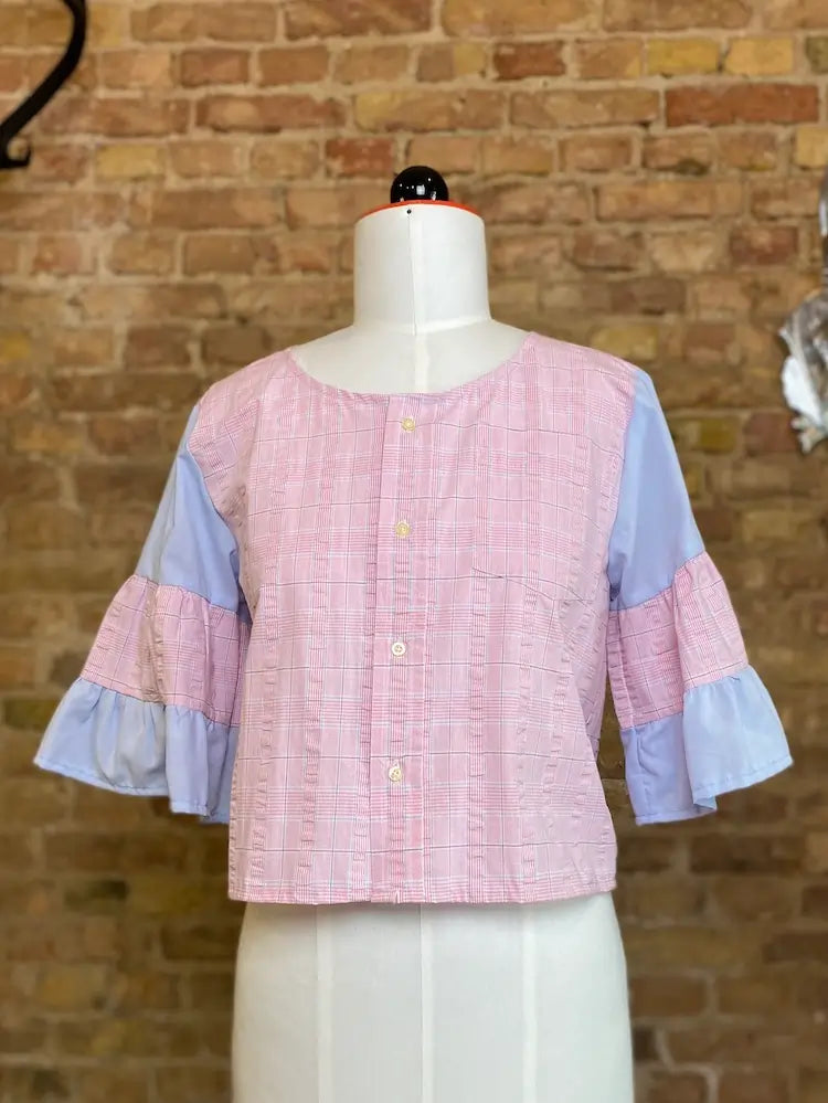 Pastelliges Oversized Upcycling Shirt - Beverly-Berlin