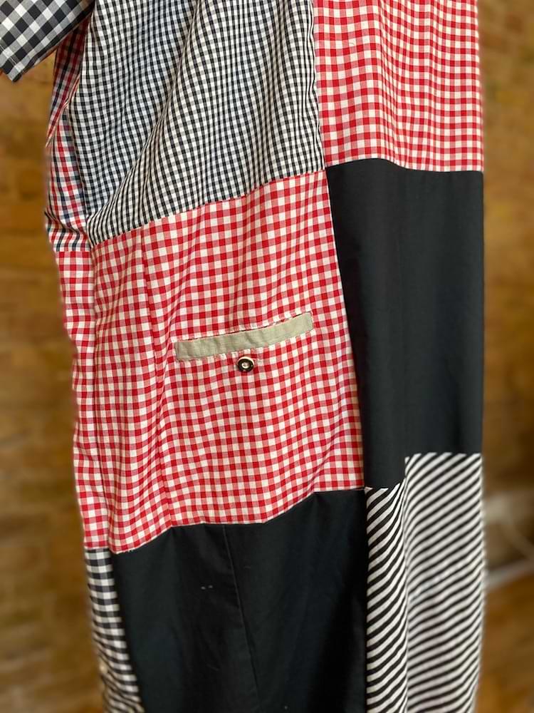 Patchwork Kaftan aus Hemden - nachhaltige Upcycling Mode von Beverly - Berlin