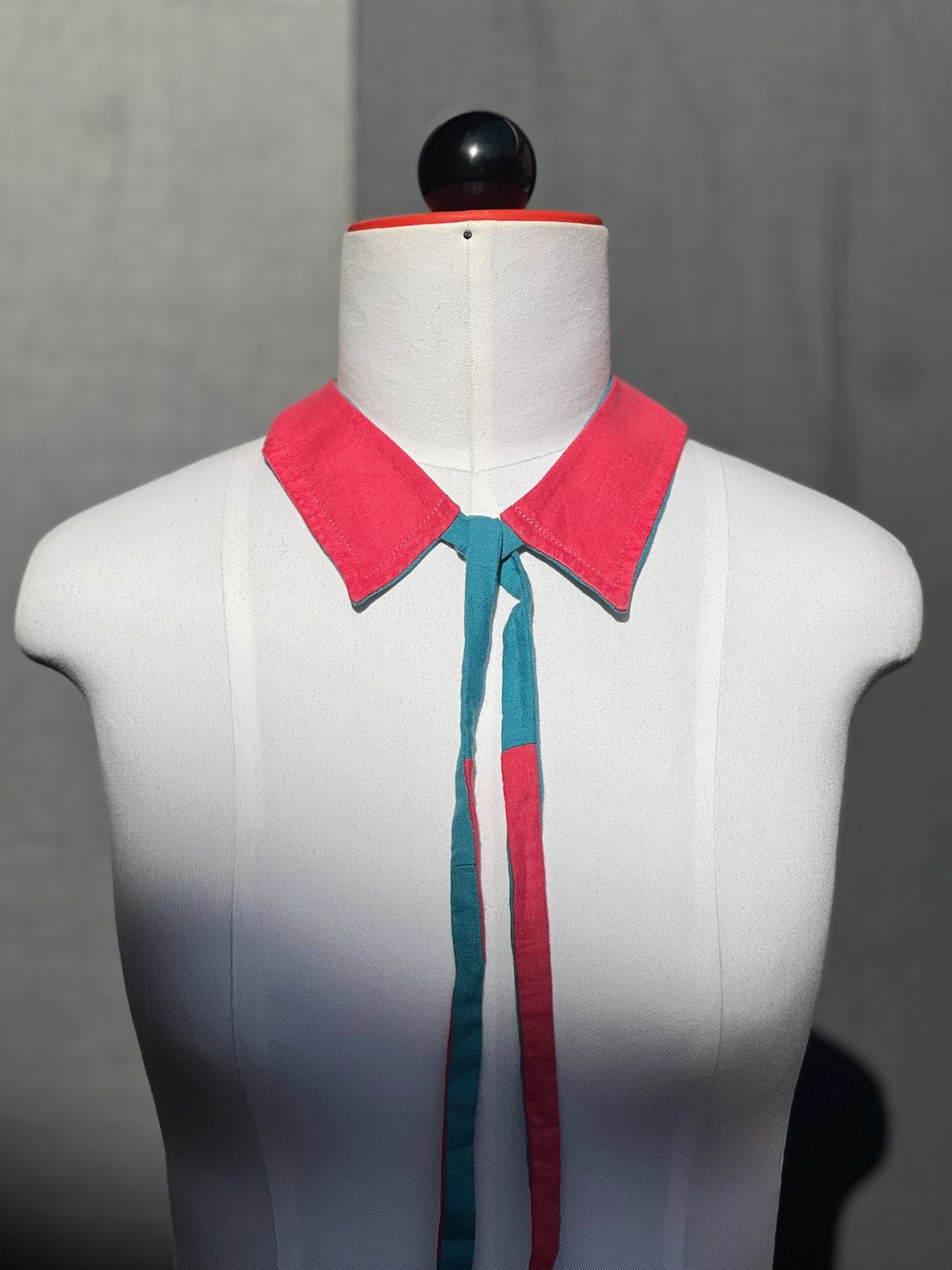 Coral & Teal Collar Necklace