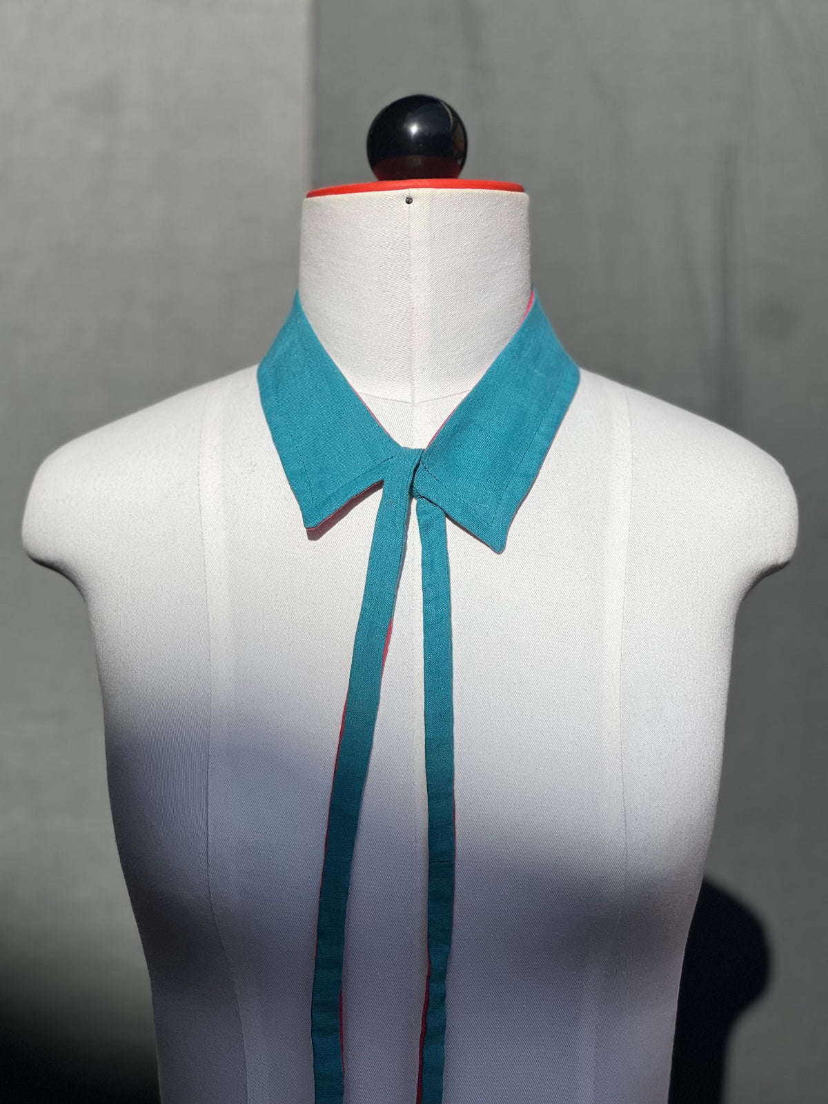 Coral & Teal Collar Necklace