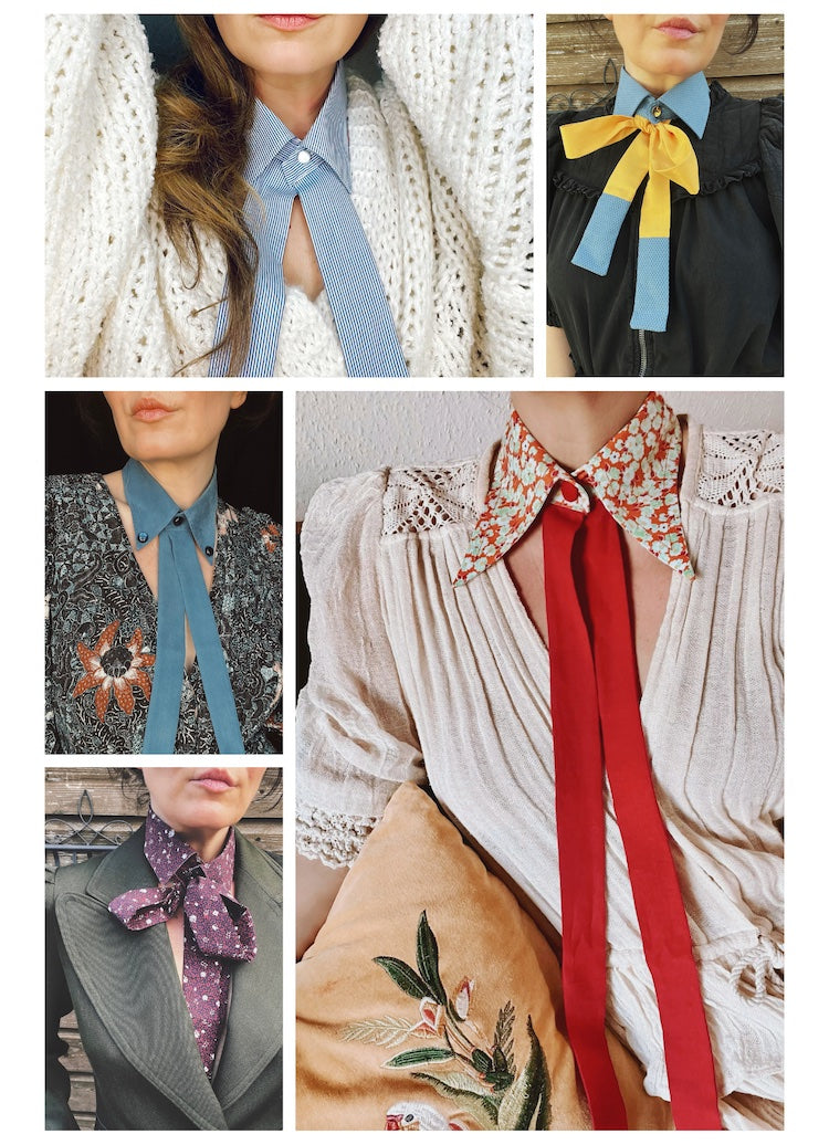 Kragencollier Oliv Pop – Clean Chic mit Farbakzent