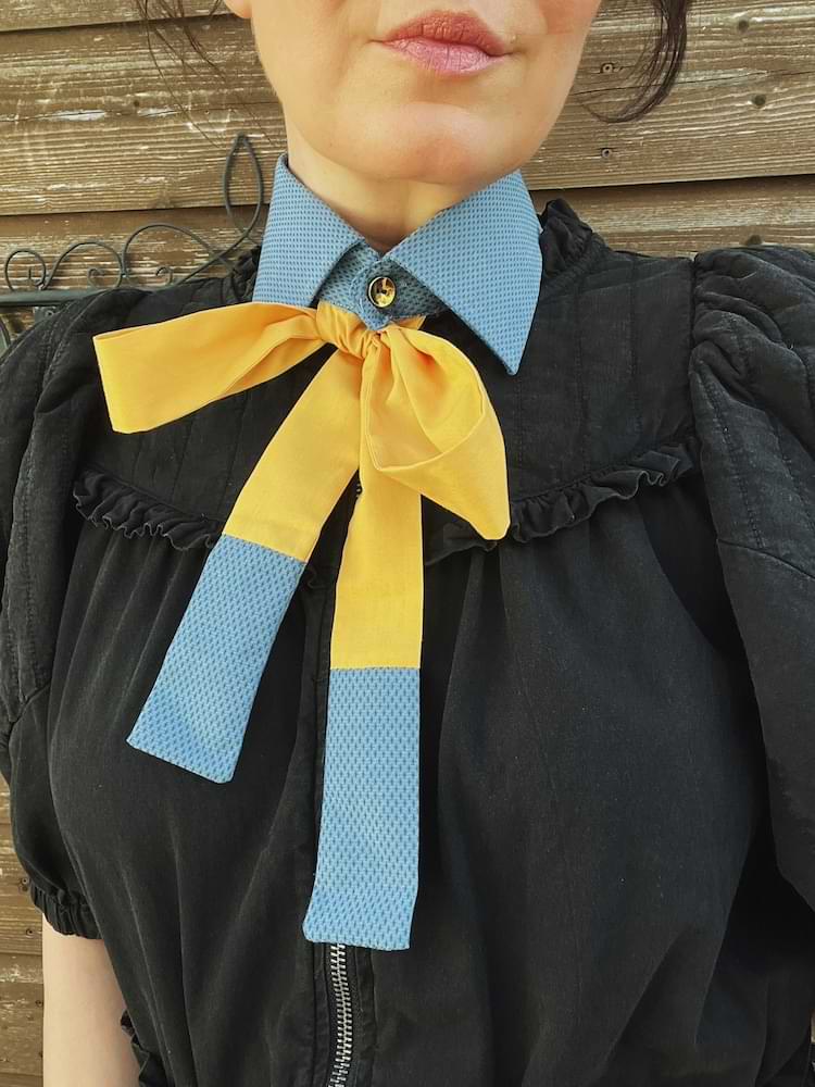 two tone collar collier - nachhaltige Upcycling Mode von Beverly - Berlin