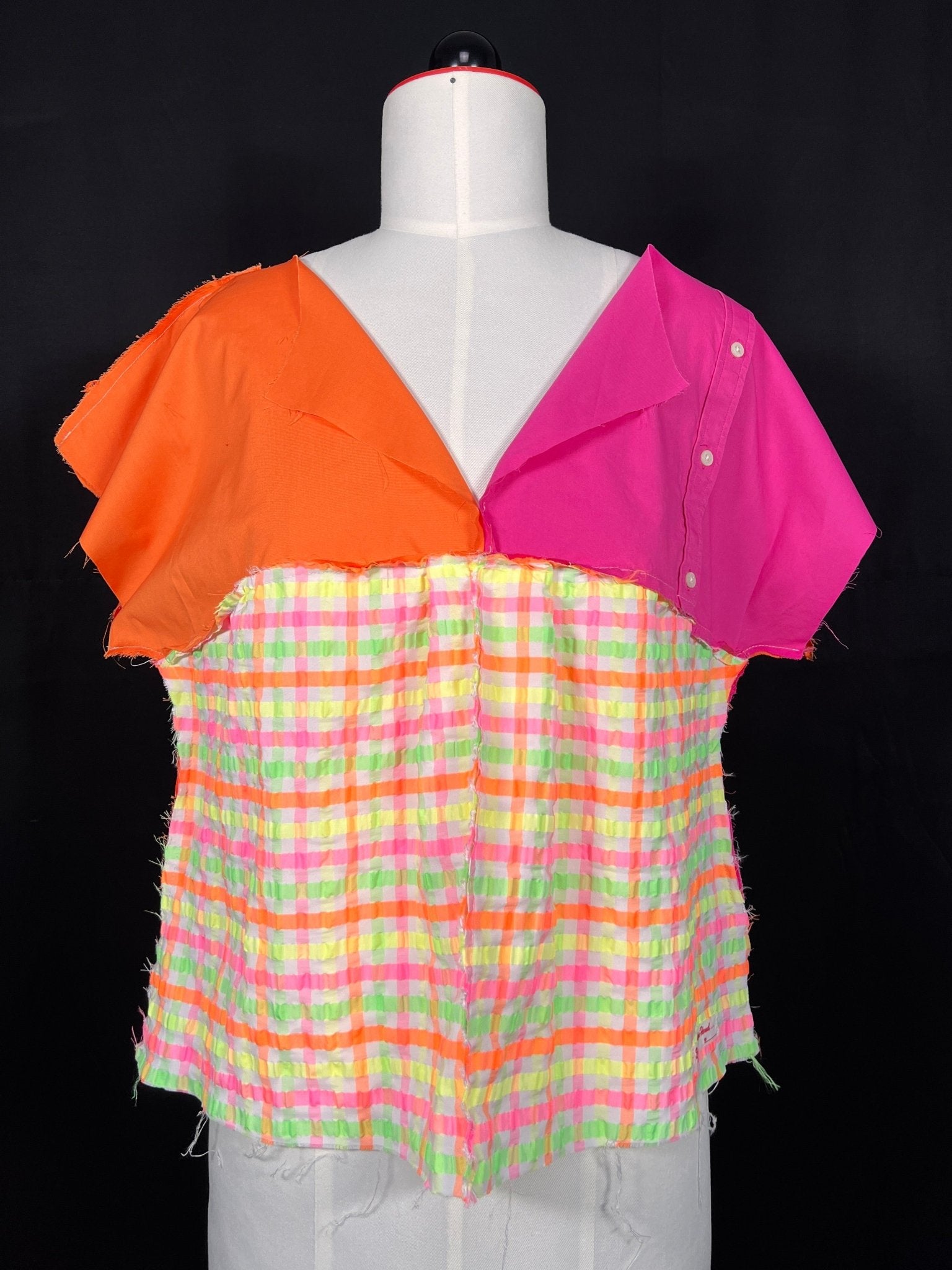 Farbexplosion Upcycling - Top - nachhaltige Upcycling Mode von Beverly - Berlin