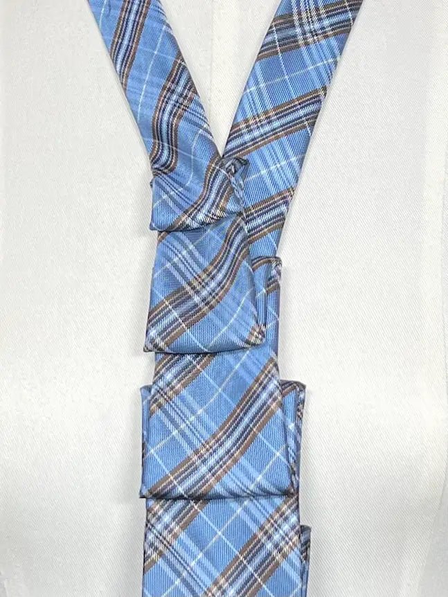 Blue Grid – Schlipscollier Schlipscollier - nachhaltige Mode und Accessoires von Beverly - Berlin