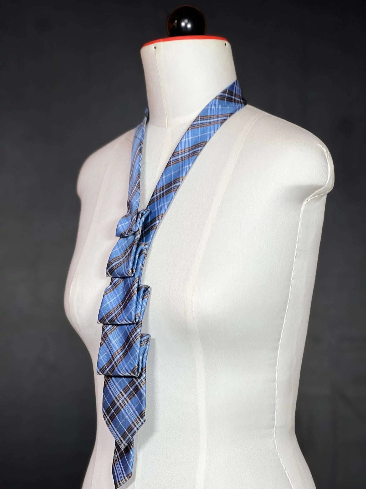 Blue Grid – Schlipscollier Schlipscollier - nachhaltige Mode und Accessoires von Beverly - Berlin