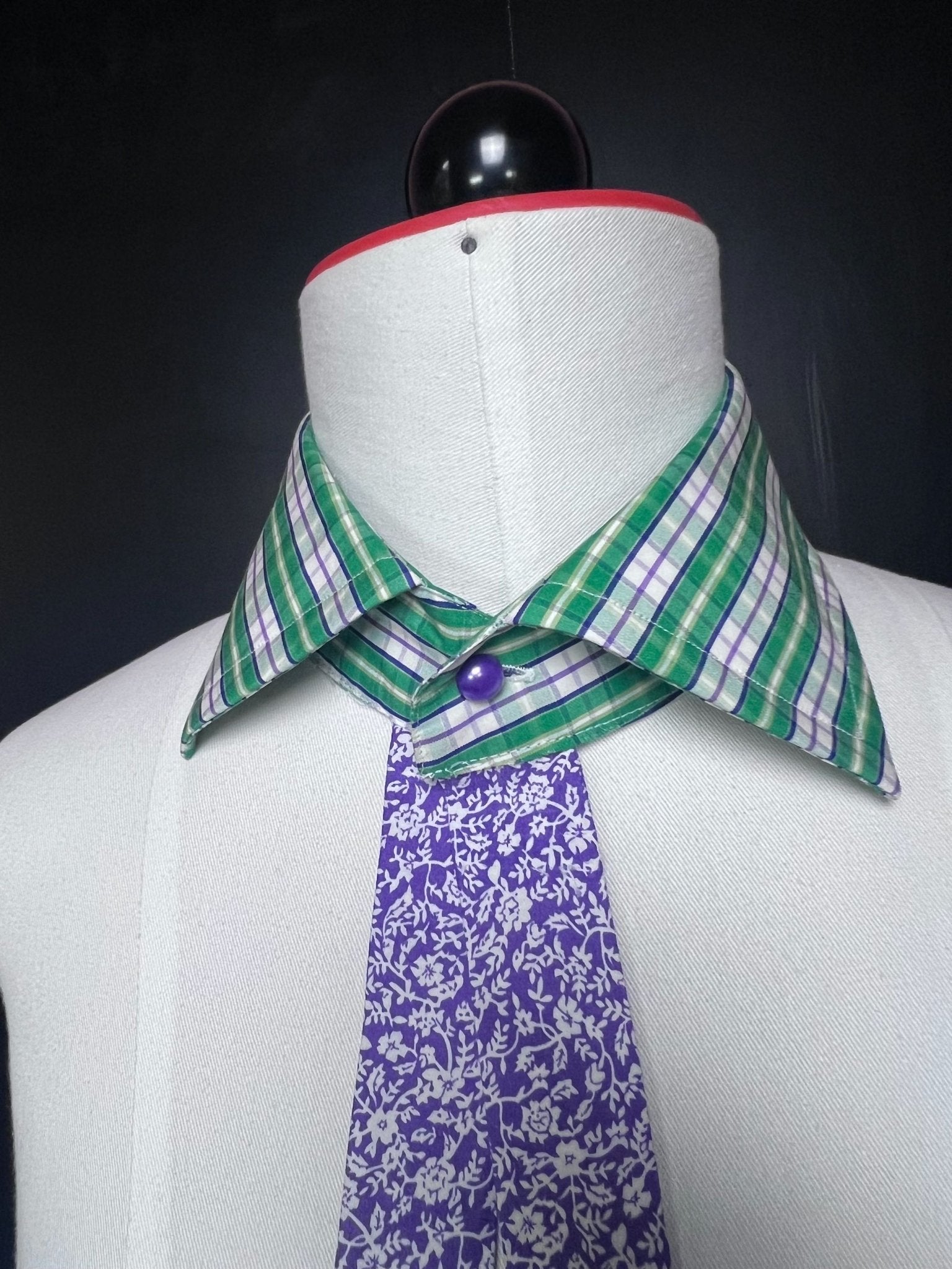 Kragencollier Lila Flower  – laut & blumig - Beverly-Berlin