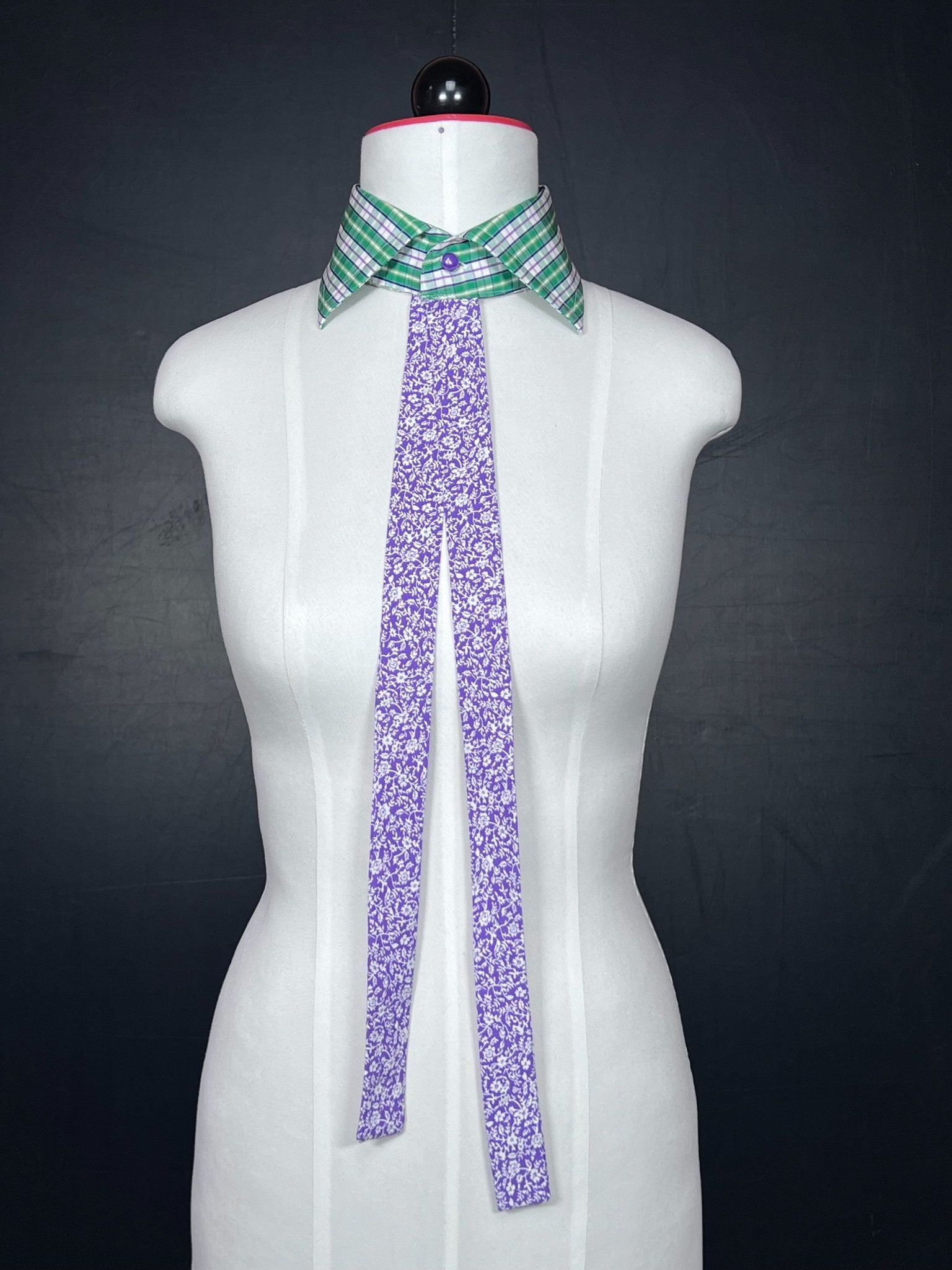 Kragencollier Lila Flower  – laut & blumig - Beverly-Berlin