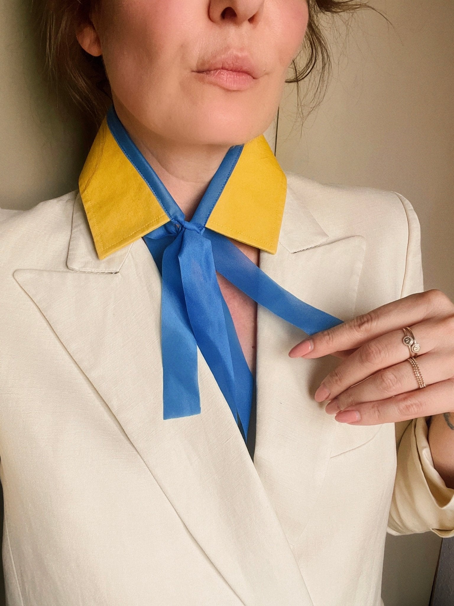 Kragencollier Sunny Bold – Farbe mit Statement - nachhaltige Mode und Accessoires von Beverly - Berlin