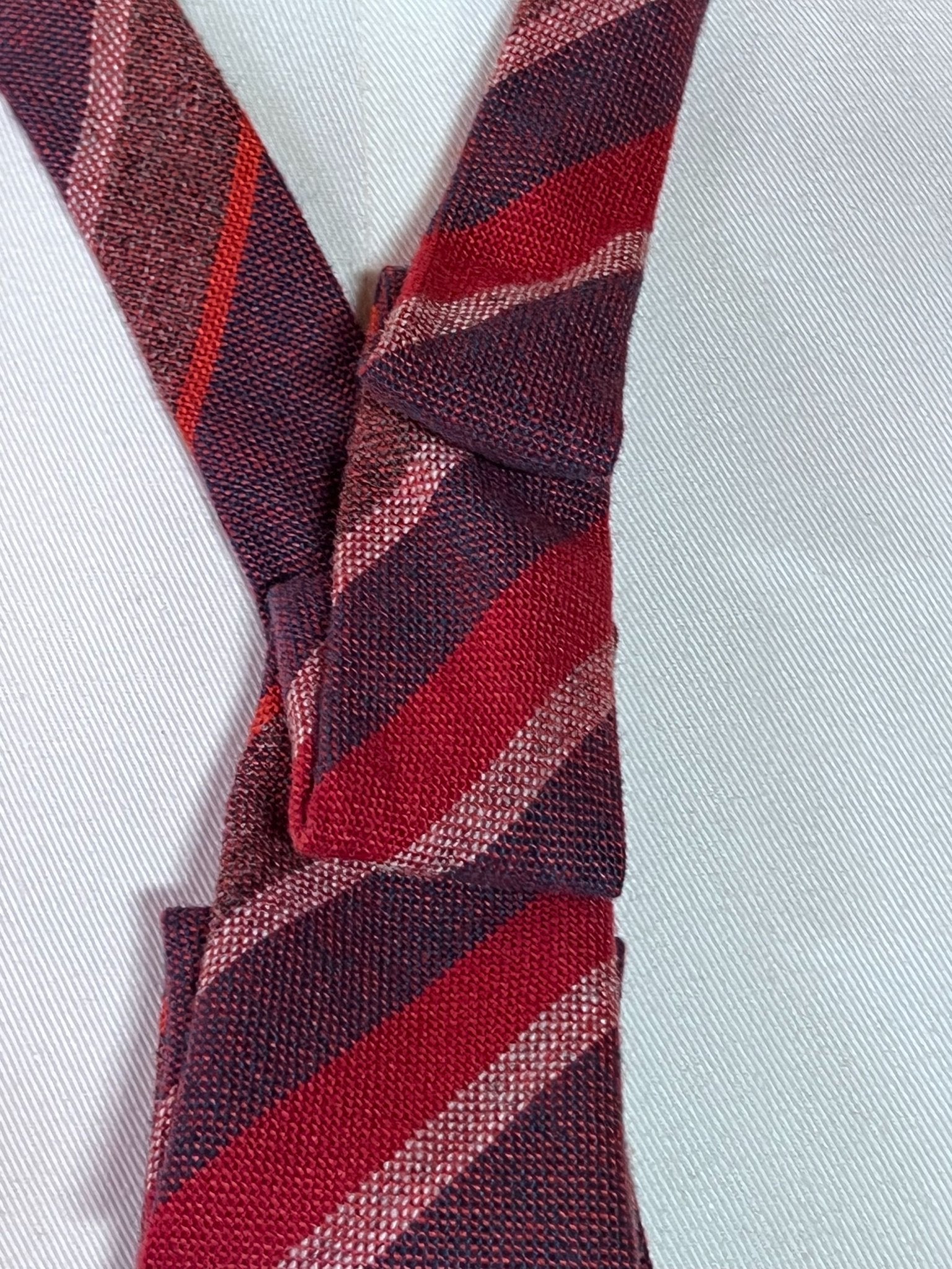 Schlipscollier Red Stripes - kuschelig & kraftvoll - Beverly-Berlin