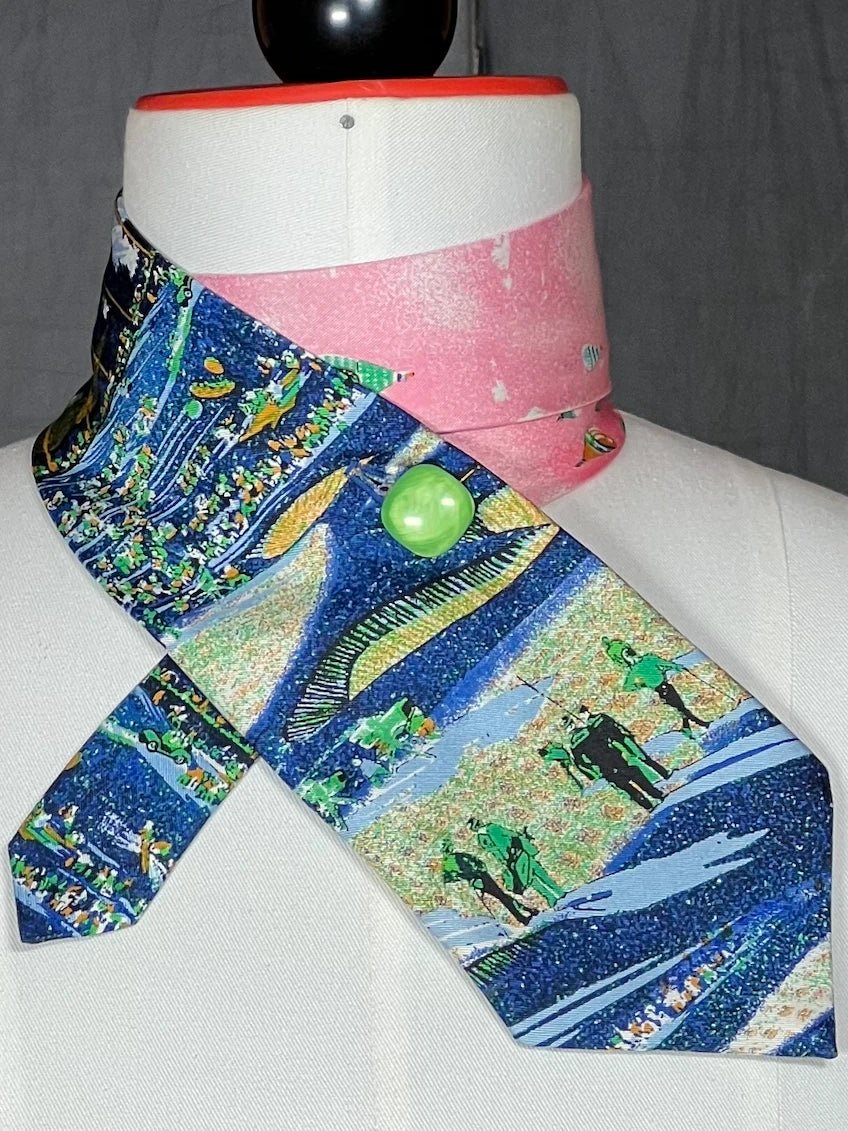 Schlipsschal „Retro Motion“ – Vintage Sports Statement aus Seide - nachhaltige Mode und Accessoires von Beverly - Berlin