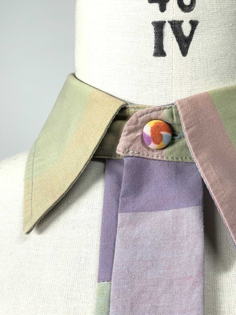 Upcycling Kragencollier in Pastel - nachhaltige Upcycling Mode von Beverly - Berlin