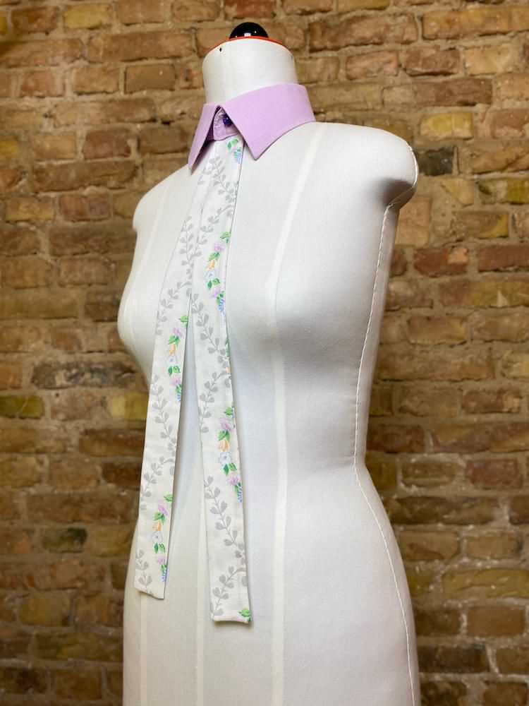 Kragen - Collier mit Blumen - nachhaltige Upcycling Mode von Beverly - Berlin