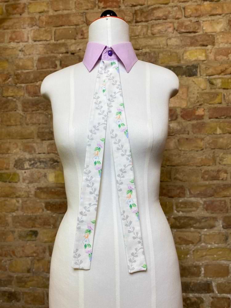 Kragen - Collier mit Blumen - nachhaltige Upcycling Mode von Beverly - Berlin