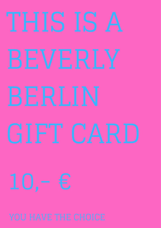 Gutschein über 10,- € - Beverly-Berlin