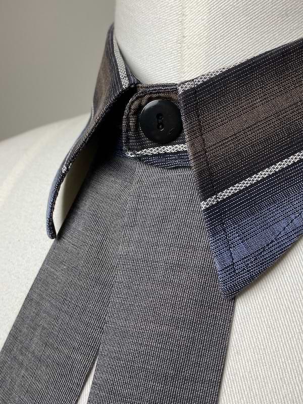 Kragen - Collier in Grau - nachhaltige Upcycling Mode von Beverly - Berlin