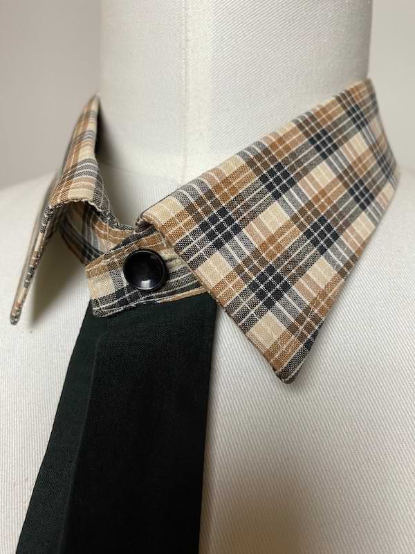 kleinkariertes Kragen - Collier - nachhaltige Upcycling Mode von Beverly - Berlin